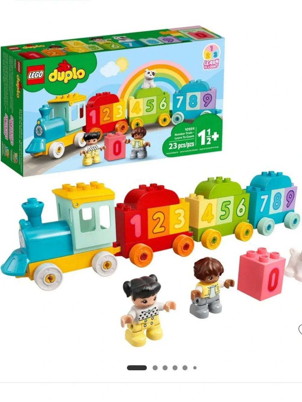 Lego Duplo Number Train - Blue, Red, Yellow, Green, Pink